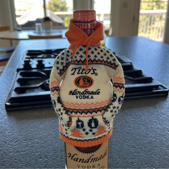 Titos Vodka Bottle Sweater, for Dog People! 🧡🧡🧡 - Picture 3 of 6